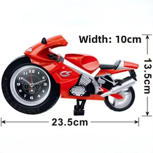 Detailed dimensions of a vintage motorcycle clock showing length 23.5cm and height 13.5cm