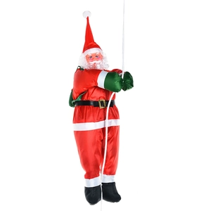 50cm Santa Claus climbing rope decoration for Christmas tree and festive home display