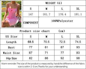 Detailed size guide table for Barbie pink off-shoulder bodycon party dress
