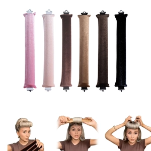 Heatless Hair Curlers Velvet Sponge Sleeping Hair Rollers With Hook DIY Styling Tool For Women Overnight No Heat Natural Bouncy Curls
