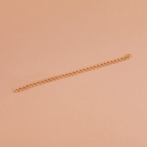 Χρυσή μεταλλική αλυσίδα επέκτασης 10cm για DIY κατασκευή κολιέ και βραχιολιών κοσμημάτων