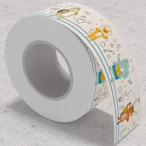 Roll of decorative animal border stickers for classroom bulletin boards and chalkboards