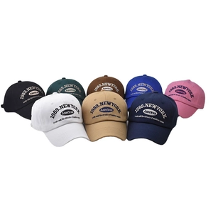 Casquettes de baseball New York en coton brodé en huit couleurs vintage mixtes