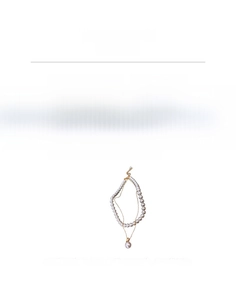 Détails du collier double rang en cuivre et perles, longueur 40,5 cm et poids 35,9 g