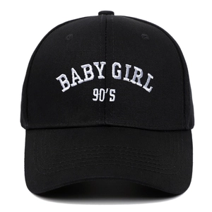 Baseball Cap Cotton Twill Retro Streetwear Sun Protection Adjustable 90s Baby Girl Embroidery Unisex Hat