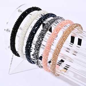 Barock Vintage Kristallperlen Haarreif Für Damen Luxus Strass Haarband Handgefertigt Mode Haarschmuck Kopfschmuck