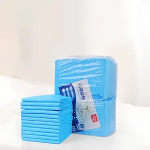 Blauwe absorberende trainingsmatten voor huisdieren met diamanttextuur voor honden en katten