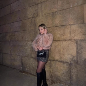 Giacca In Pelliccia Sintetica Rosa Da Donna Corta Girocollo Maniche Lunghe Stile Dolce Cappotti Invernali Caldi