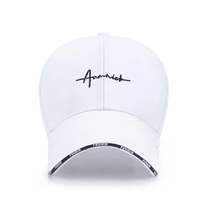 Gorra de Béisbol de Mezcla de Poliéster Casual Unisex Bordado de Letras Sombrilla Ajustable Deporte al Aire Libre Sombrero de Sol Streetwear