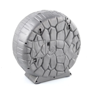 Polygraph shock game toy back view with battery compartment and stone texture