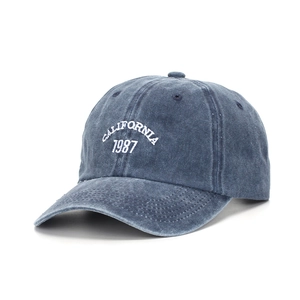 Berretto Da Baseball In Cotone Lavato Ricamo Lettere California 1987 Stile Retrò Protezione Solare Regolabile Traspirante Cappello Unisex