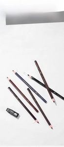 Pull-string eyebrow pencil assortment in multiple shades including gray and tea brown tones