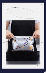 Detail of silver ion aluminum foil food bag with leak-proof seal and cartoon patterns