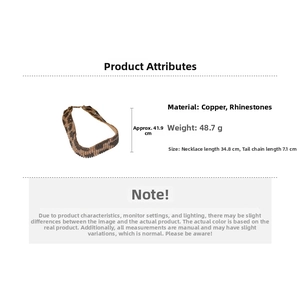 Detailed macro view of wide leopard print choker with brown rhinestones and copper base