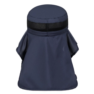 Cappello da pesca all'aperto con protezione per il collo e rete traspirante blu