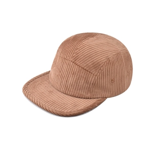 5 Panel Baseball Cap Corduroy Flat Brim Retro Adjustable Outdoor Casual Streetwear Hat For Men Women