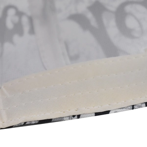Detailed close-up of the reinforced stitching on the inner brim of a cotton baseball cap
