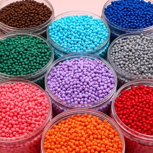 9 jars of 4mm candy-colored acrylic round beads for DIY bracelet and craft making