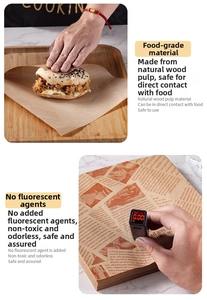Food-grade greaseproof paper shown with zero fluorescence safety test for food packaging