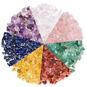Irregular Natural Gemstone Chip Beads Polished Crushed Stone Pre-Drilled For DIY Jewelry Making Bracelet Necklace