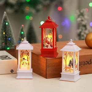 Christmas LED lanterns featuring Santa, Snowman, and Reindeer for festive home decoration