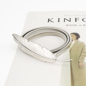 Women Metal Elastic Chain Belt Fashion Feather Leaf Buckle Spring Waist Chain For Dresses Coats Adjustable Waistband