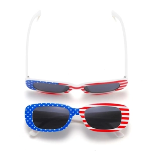 American flag sunglasses with star and stripes frames for Independence Day party events