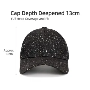 Casquette graffiti en toile anthracite avec 13cm de profondeur et motif éclaboussures
