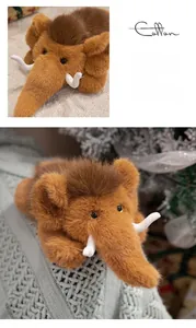 Close-up of soft plush mammoth fur and its smooth, skin-friendly texture in lifestyle setting