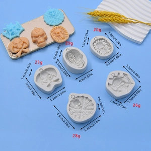 Halloween skull silicone molds for DIY baking and clay craft projects in various shapes