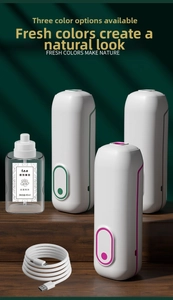 Smart aroma diffuser set with colorful accent rings, 45ml essential oil and USB cable