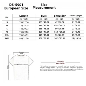Detailed size chart for men's quick-dry polo shirt including measurements and fit guide