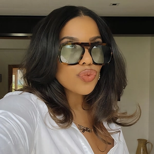 Fashionable oversized tortoise shell sunglasses with gradient lenses for outdoor style