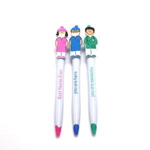 Creative doctor and nurse cartoon pens with motivational quotes for medical gifts