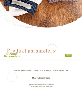 Detail view of large quilted hair claw clip with dimensions 10.5cm by 5.5cm shown in two colors