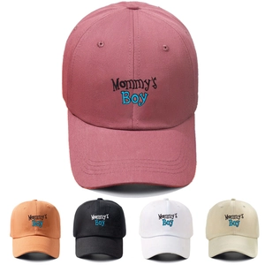 Mommy's Boy Bestickt Baseballkappe Baumwolle Verstellbar Sonnenschutz Outdoor Sport Hut Unisex Lässig