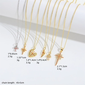 Golden and silver Radiant Star pendants necklaces set with mushroom and heart charms
