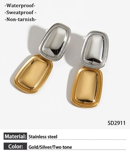 Wasserfeste Edelstahl-Ohrstecker in Gold und Silber mit langlebiger Materialstruktur