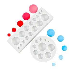 Lot de moules demi-sphère en silicone pour décoration de gâteaux et chocolat