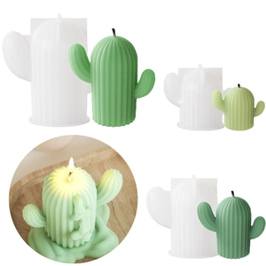 Stampo In Silicone A Forma Di Cactus Per Candela Aromatica Fai Da Te Resina Sapone Decorazione Casa Pianta Pasticceria