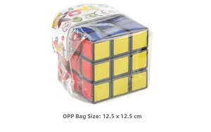 3x3 puzzle cube in OPP bag packaging with 12.5x12.5CM dimensions for kids