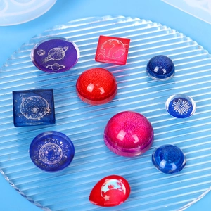 Cabochons en verre galaxie assortis de formes rondes et carrées pour bijoux DIY