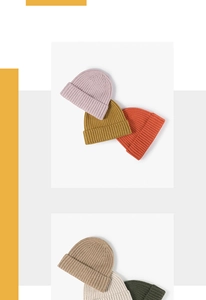 Detailed close-up showing textured knit patterns and rich color palette of wool beanies