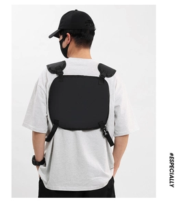 Herren coole taktische Brusttasche multifunktionale Westentasche Streetwear Stil.