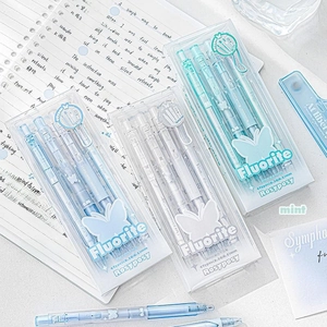 RosyPosy Fluorite gel pen set with four frosted translucent 0.38mm 0.5mm pens