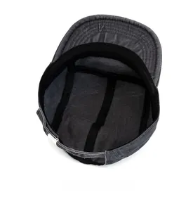 Vue interne de la casquette cadet montrant la bande de confort et les coutures en coton
