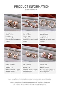 Detailed view of luxury zircon and pearl earrings set in rose gold with champagne tones