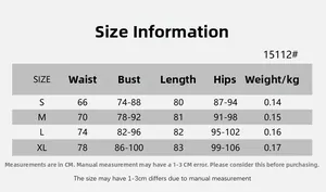 Detailed size chart for mirror PU halter V-neck dress with bust and waist measurements