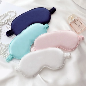 Satin Satin Texture Sleep Eye Mask Total Blackout Soft Breathable Shading Blindfold For Travel Sleeping Home Night Use
