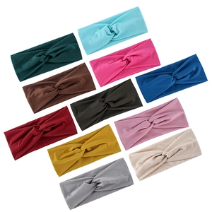 Elastische rutschfeste Yoga-Stirnbänder in verschiedenen Farben mit modischem Knotendesign